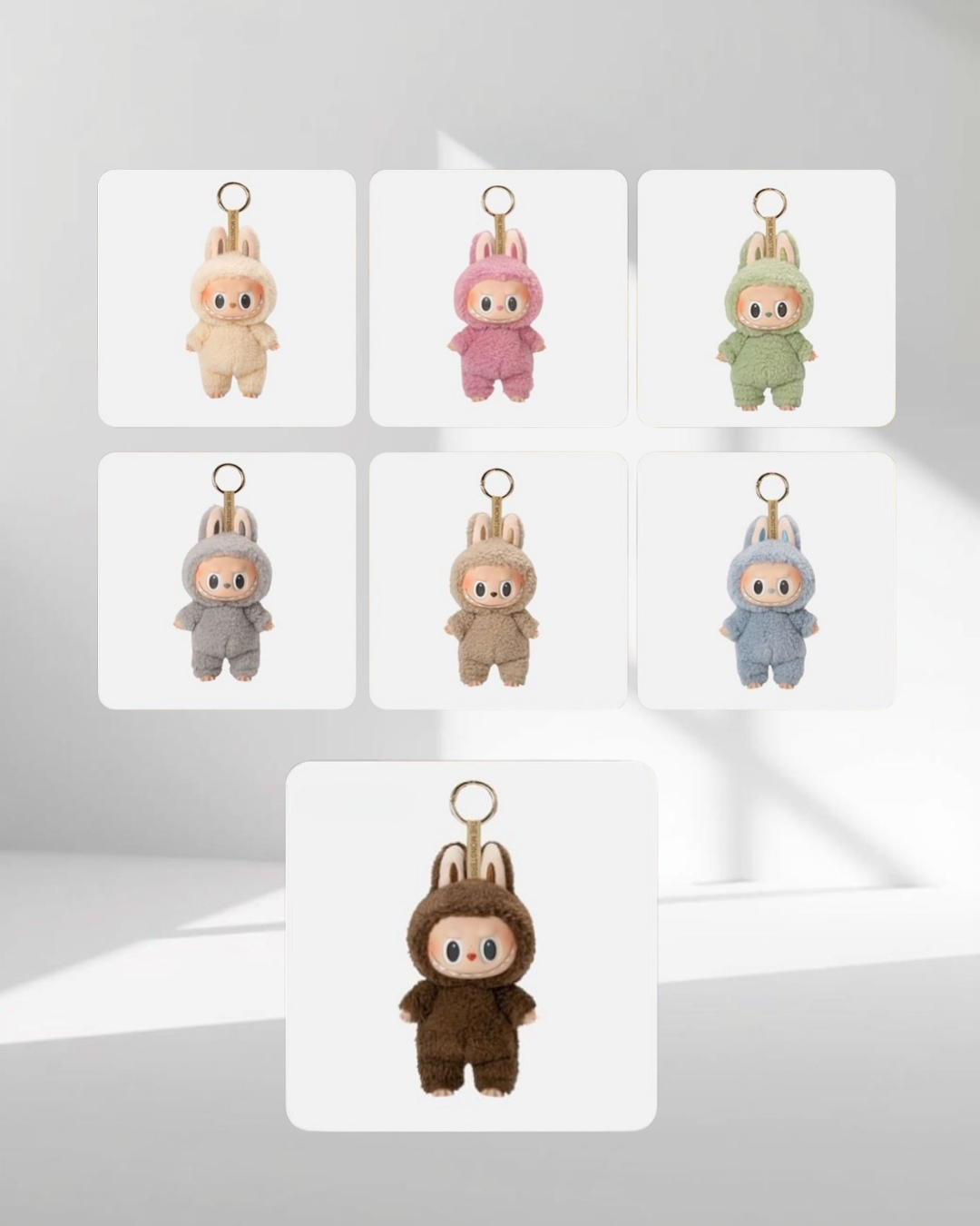 Labubu Exciting Macaron Vinyl Plush Pendant Single Blind Box