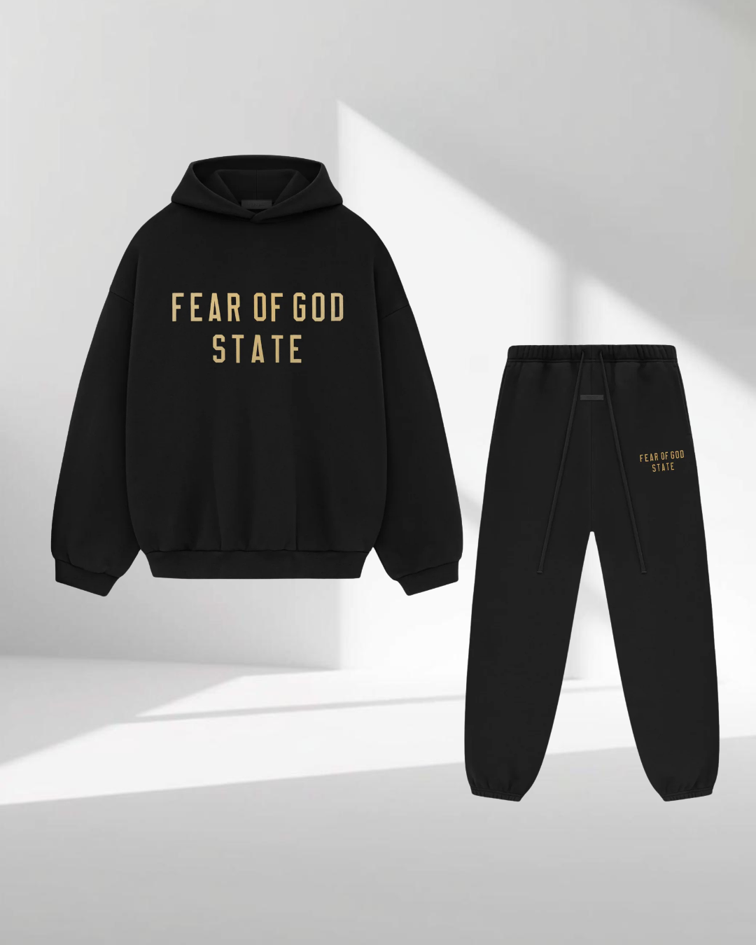 Fear of God Essentials FW24 Black Yellow State Full set