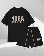 Fear of God Essentials NBA Schwarz Grau Sommer Set