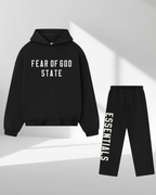 Fear Of God State 90's fit essentials set jet black