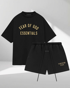 Fear of God Essentials FW24 Black Yellow Jersey Sommerset