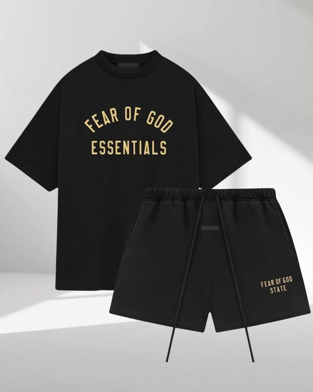 Fear of God Essentials FW24 Black Yellow Jersey Sommerset
