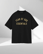 Fear of God Essentials FW24 Black Yellow Jersey Sommerset