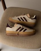 adidas Gazelle Bold Cream White Maroon (Women's)
