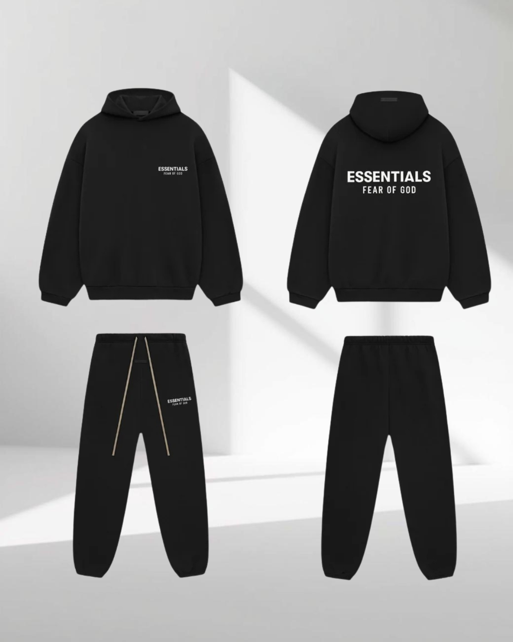 Fear of God Essentials FW24 Black White Pants