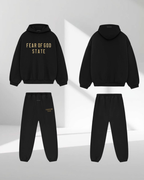 Fear of God Essentials FW24 Black Yellow State Pants