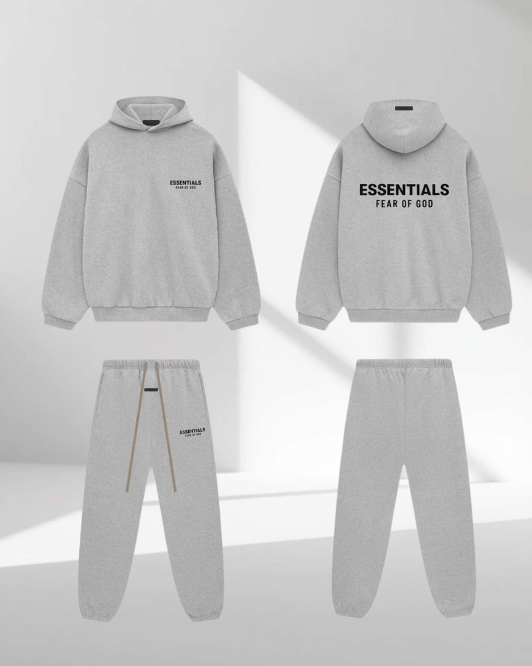 Fear of God Essentials FW24 Light Heather Full set