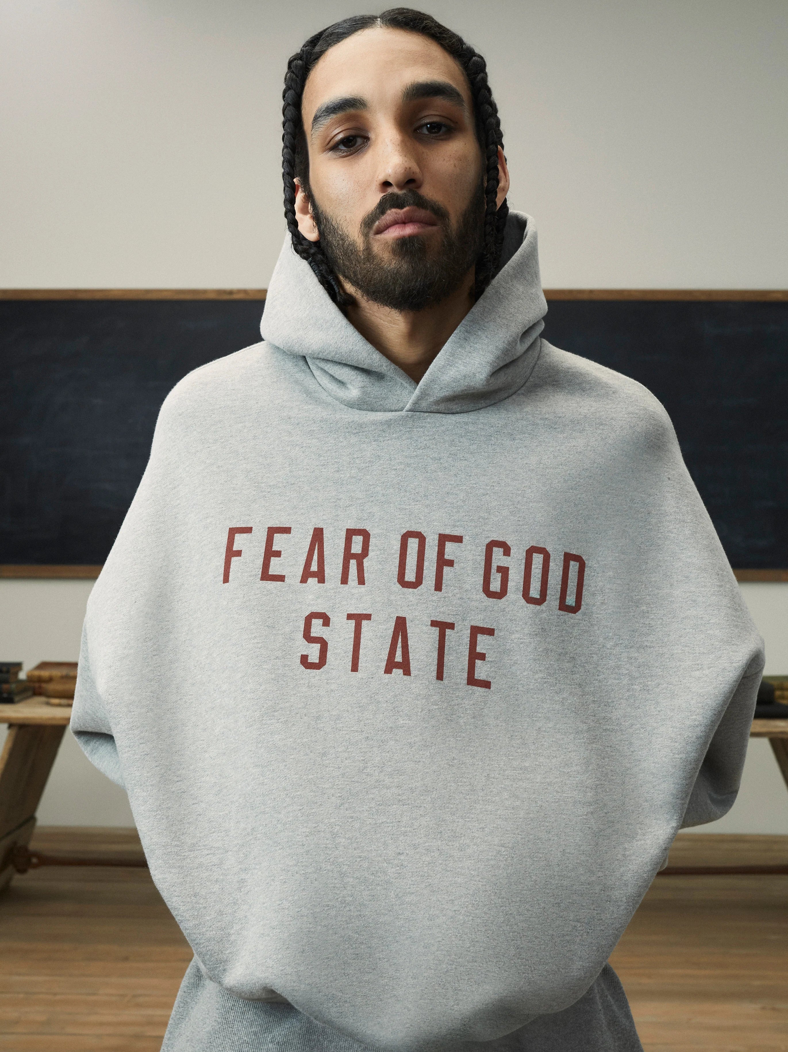 Fear of God Essentials Fleece Hoodie Dark Heather