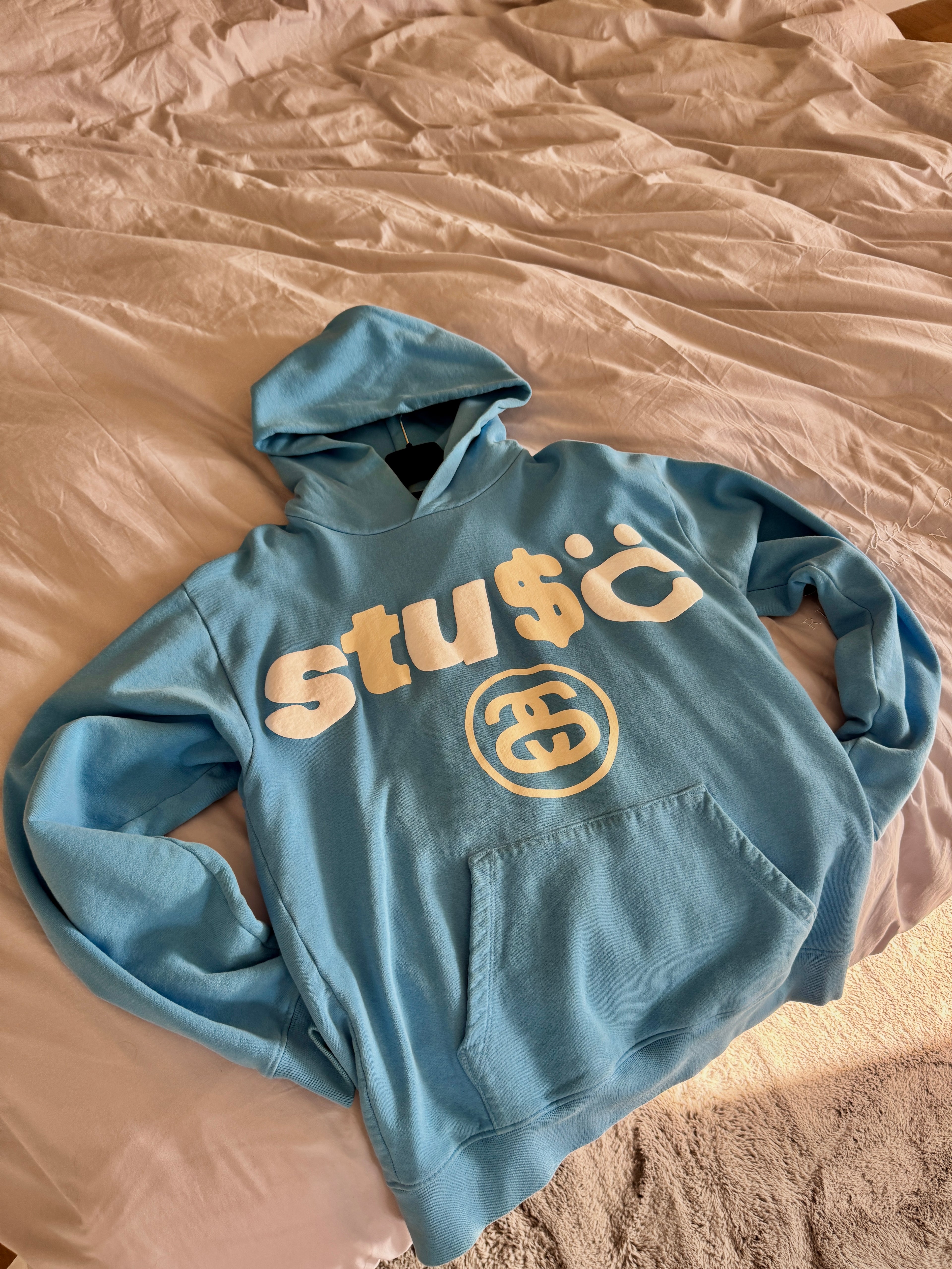 Stussy x CPFM 8 Ball Pigment Dyed Hoodie Blue