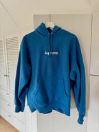 Supreme Box Logo Hooded Sweatshirt (FW23) Blue