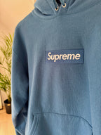 Supreme Box Logo Hooded Sweatshirt (FW23) Blue