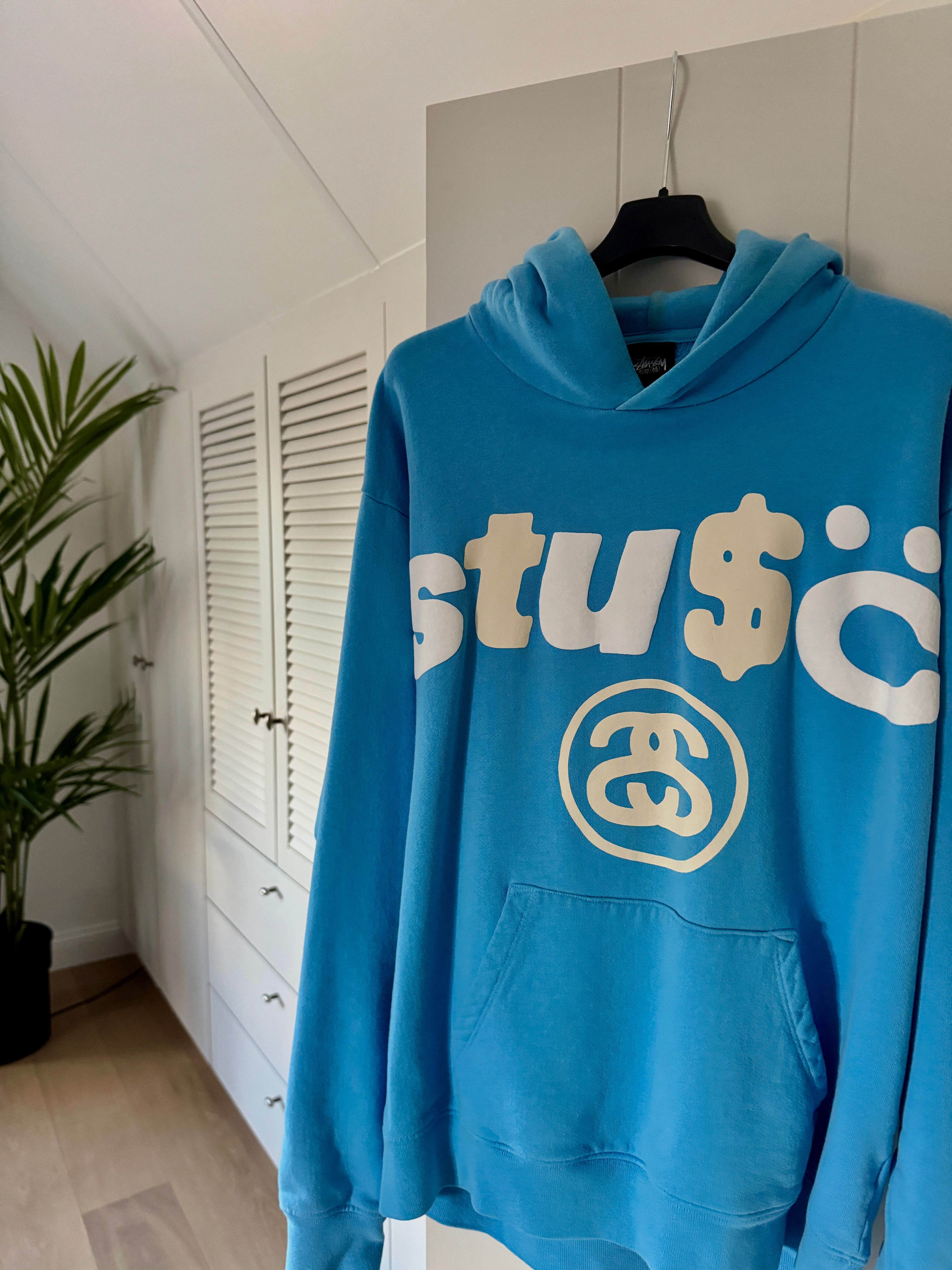 Stussy x CPFM 8 Ball Pigment Dyed Hoodie Blue