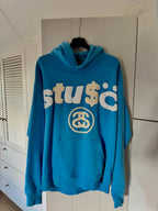 Stussy x CPFM 8 Ball Pigment Dyed Hoodie Blue