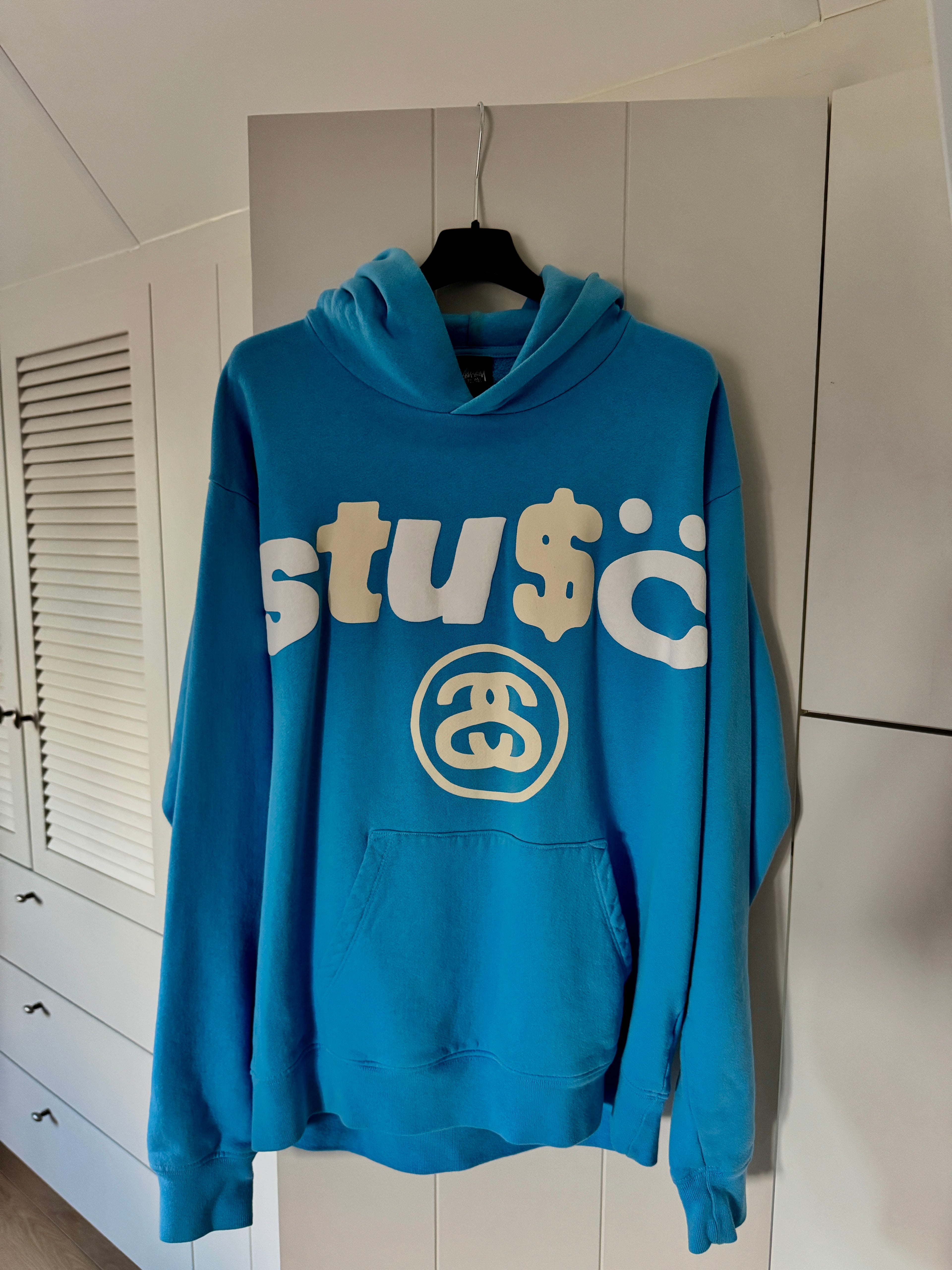 Stussy x CPFM 8 Ball Pigment Dyed Hoodie Blue