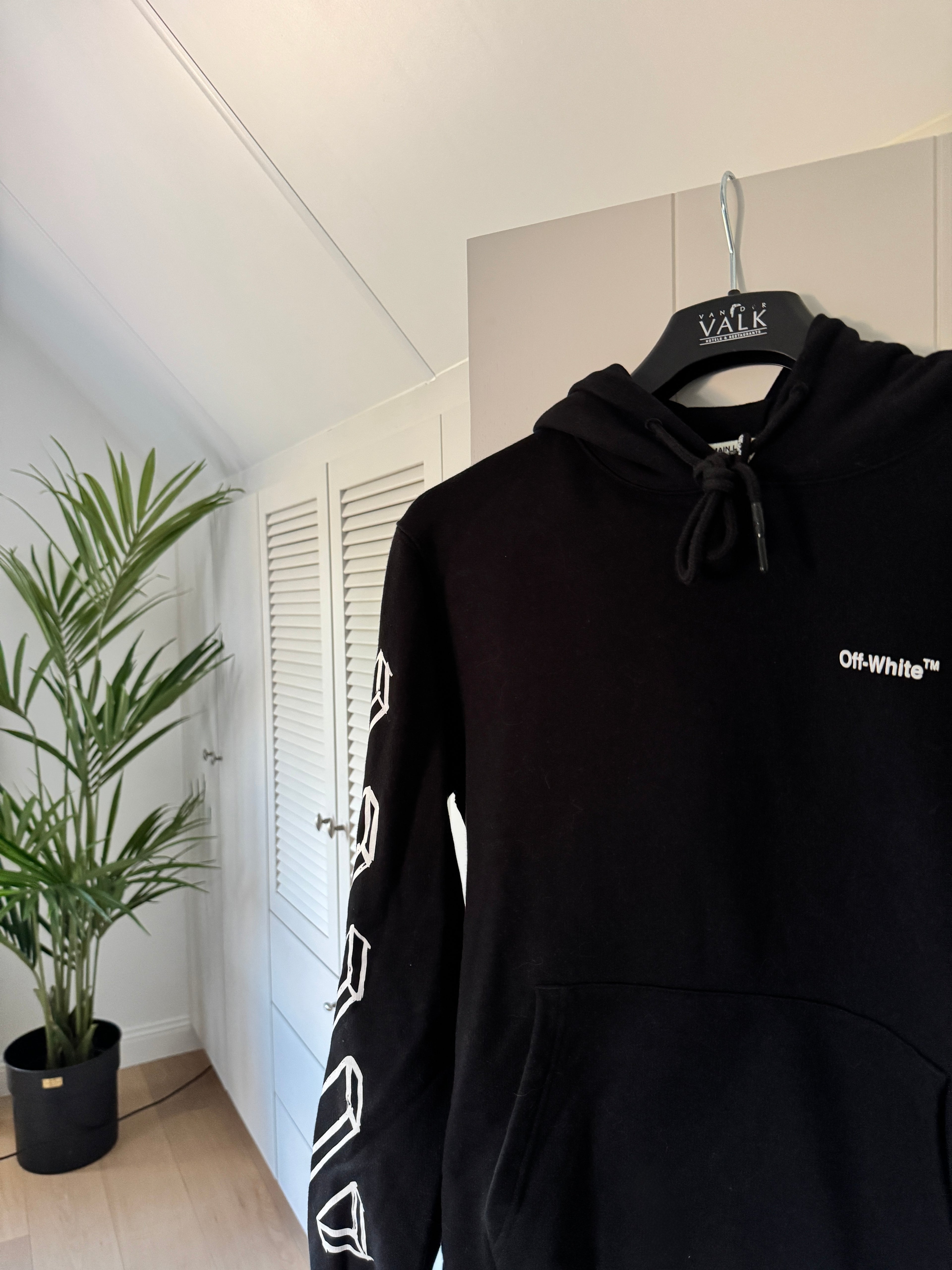 Off-White Hooded Sweatshirt Black/White