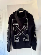 Off-White Hooded Sweatshirt Black/White