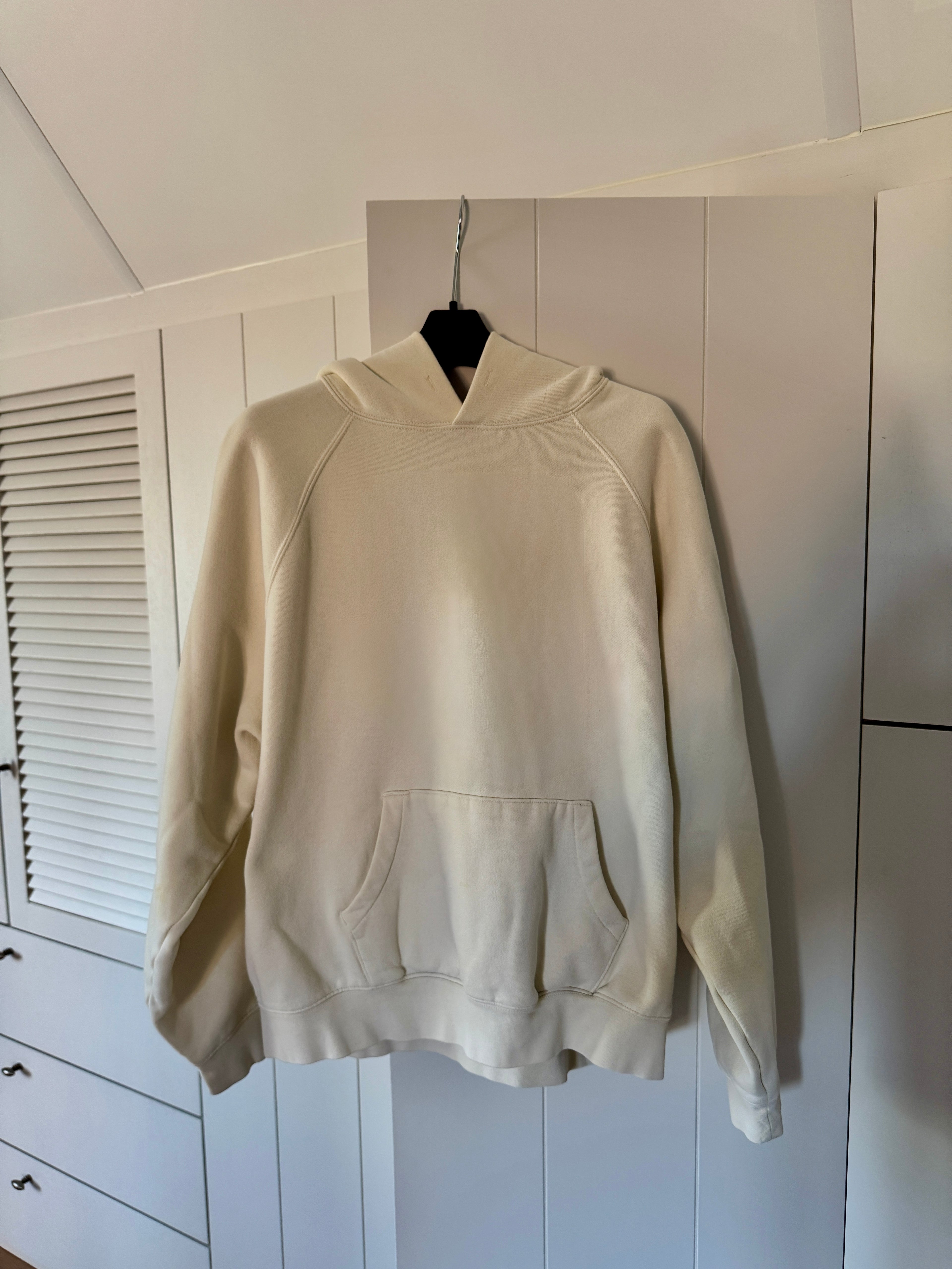 Fear of God Essentials Hoodie (SS21) – Cream/Buttercream