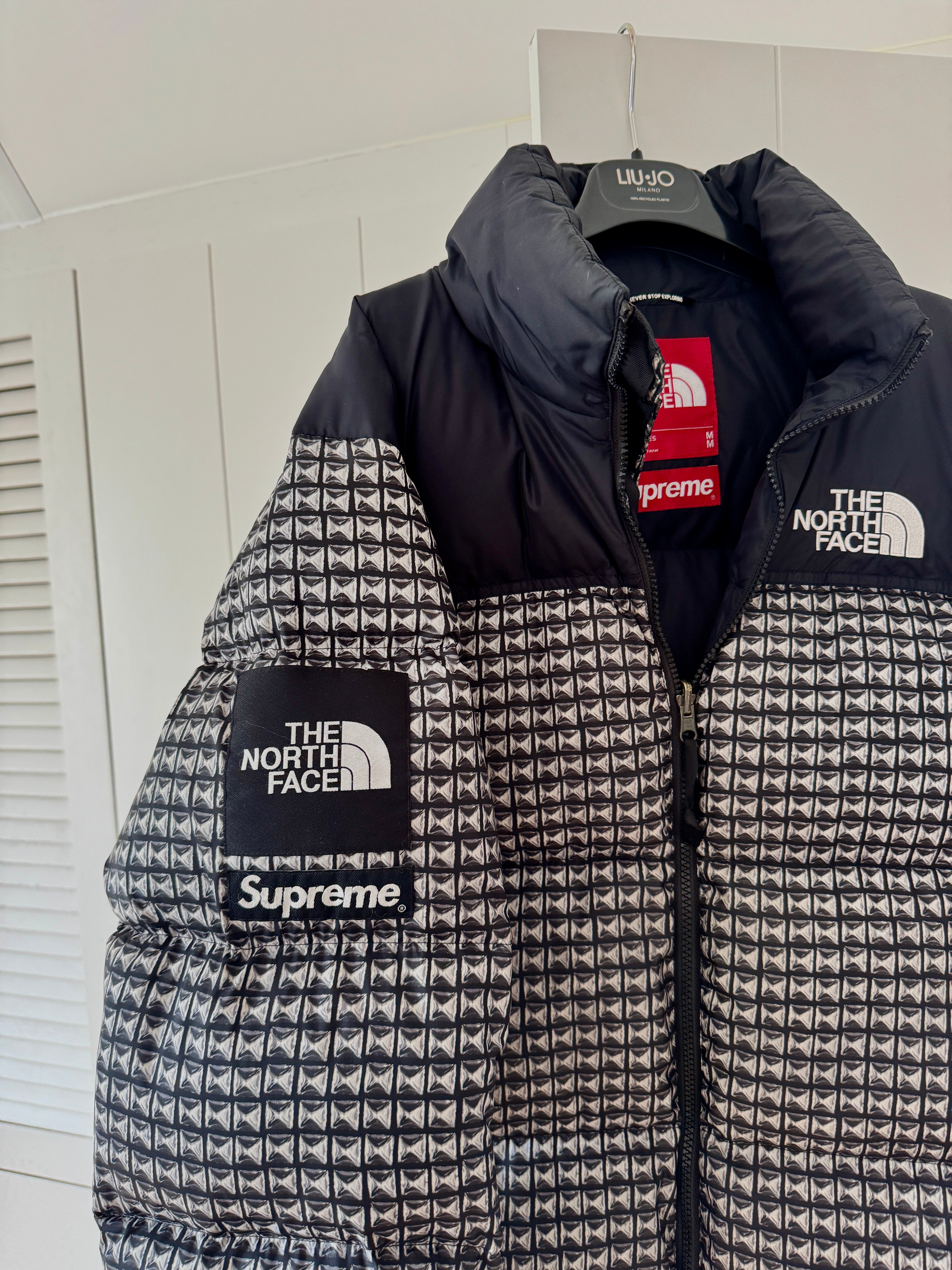 Supreme The North Face Studded Nuptse Jacket Black