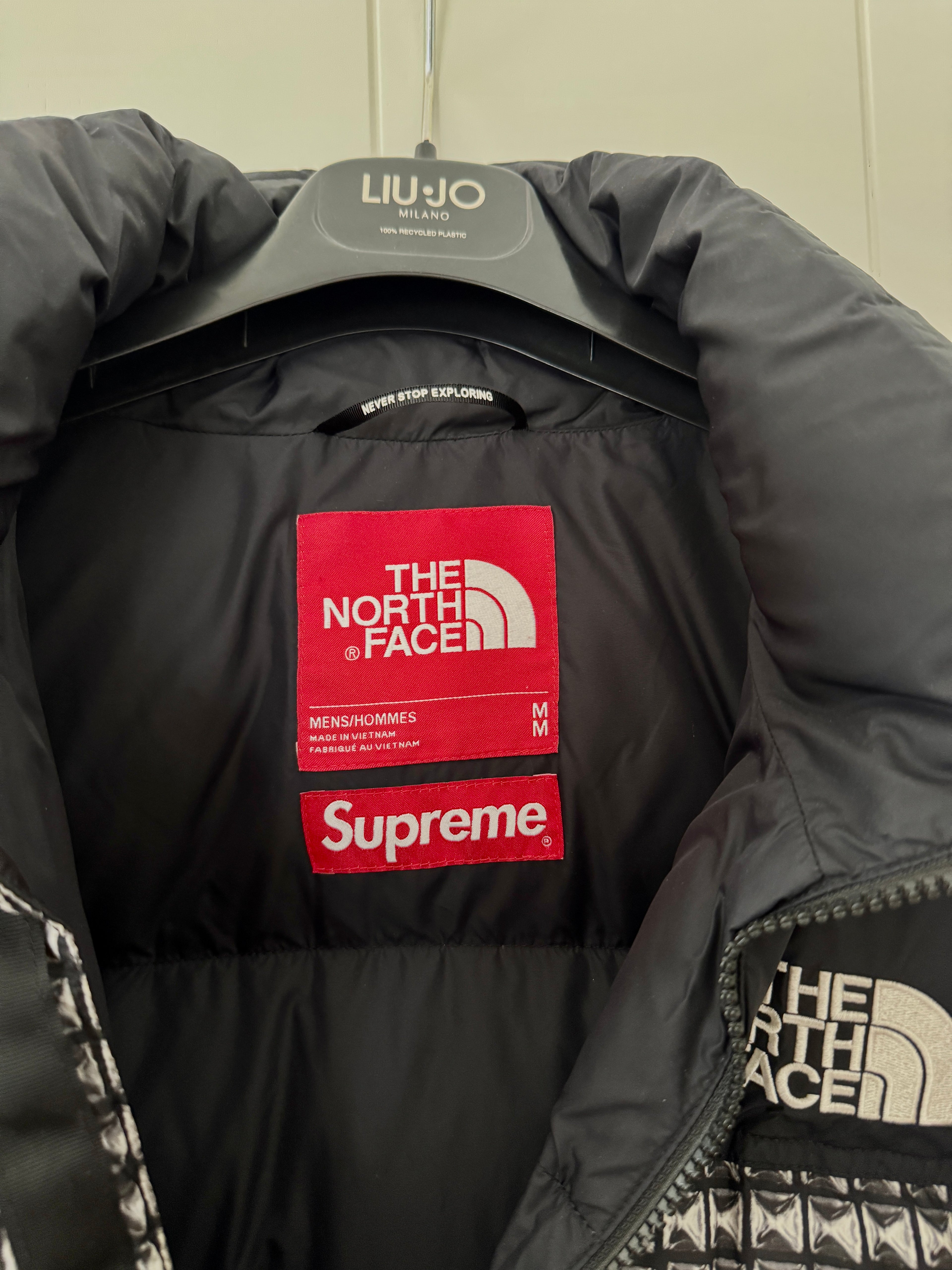 Supreme The North Face Studded Nuptse Jacket Black