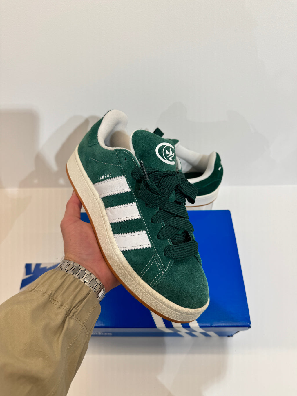 Adidas Campus 00s Dark green Cloud White