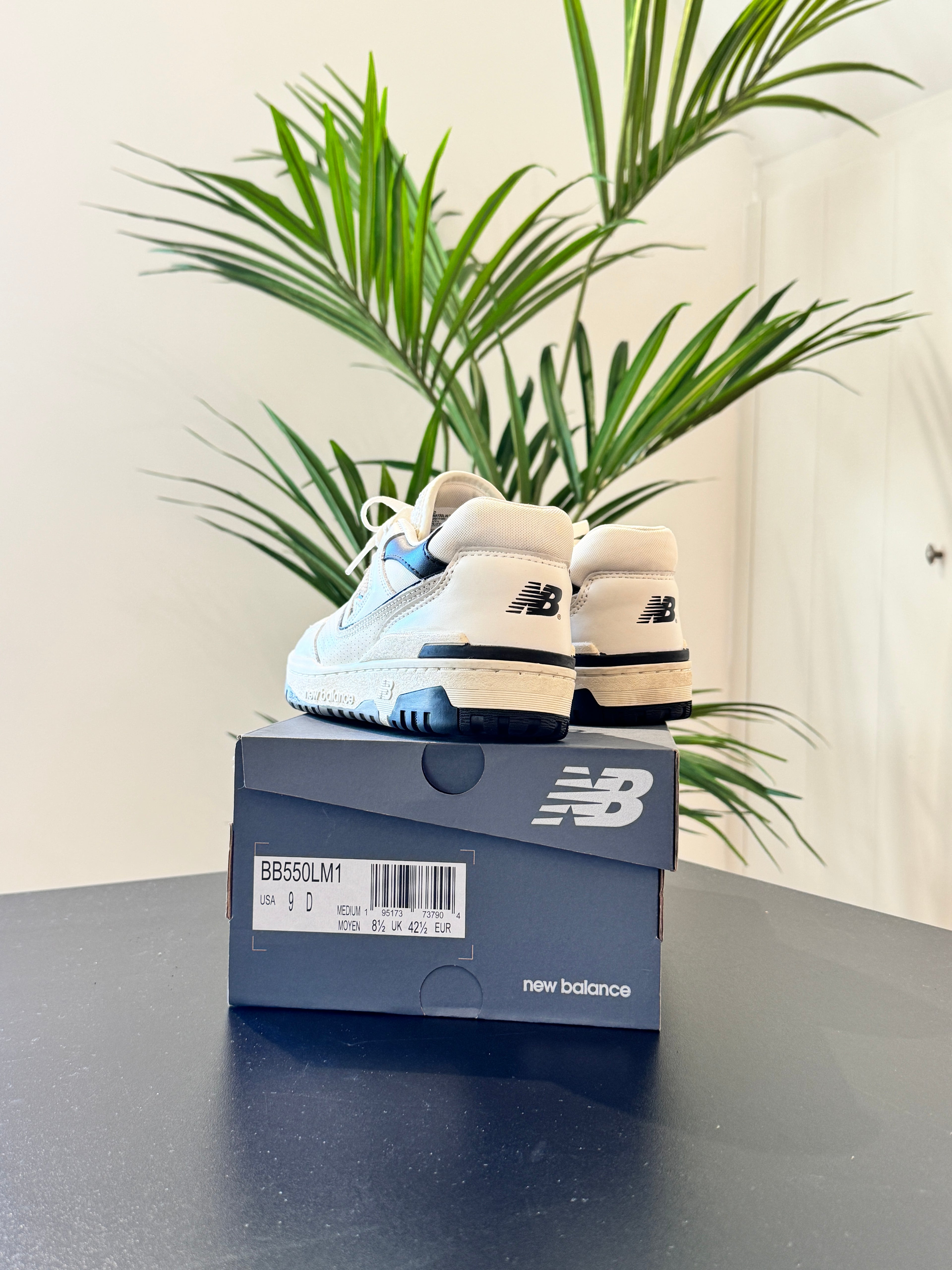 New Balance 550 Cream Black