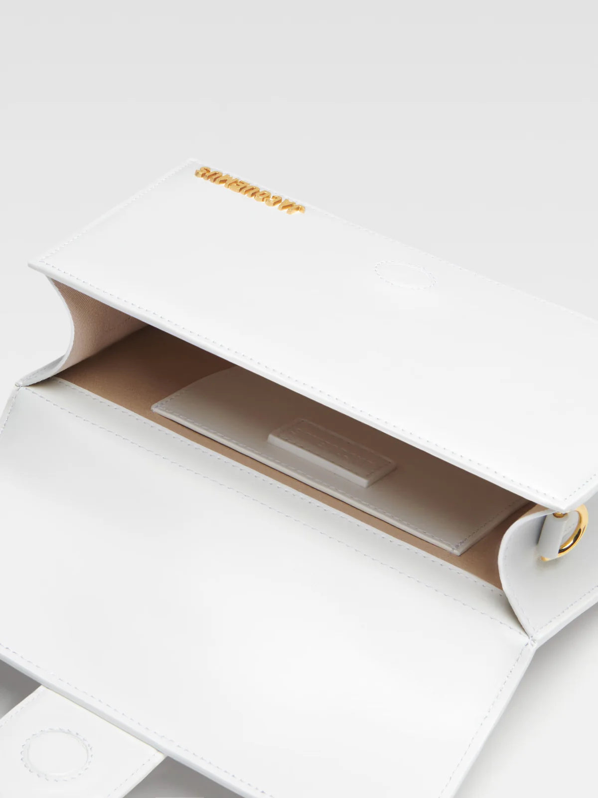 Jacquemus Le Grand Bambino Crossbody Strap Handbag White