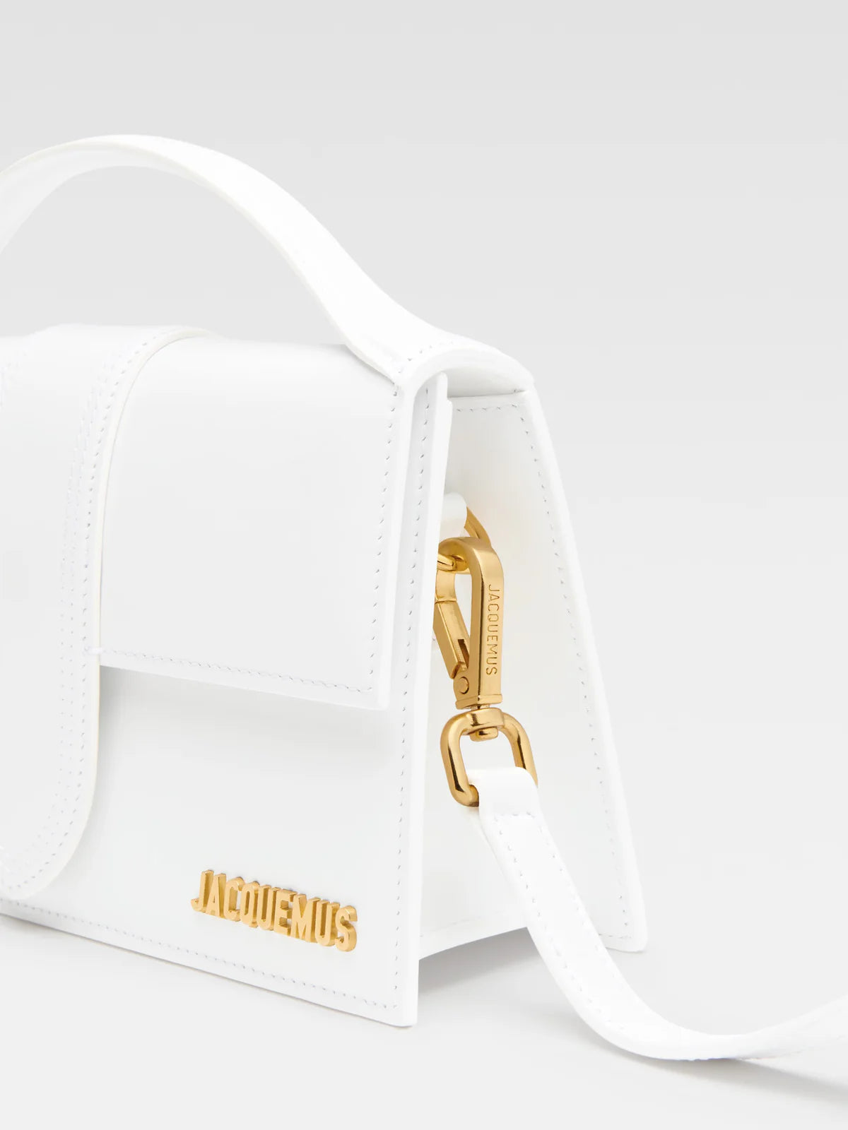 Jacquemus Le Grand Bambino Crossbody Strap Handbag White