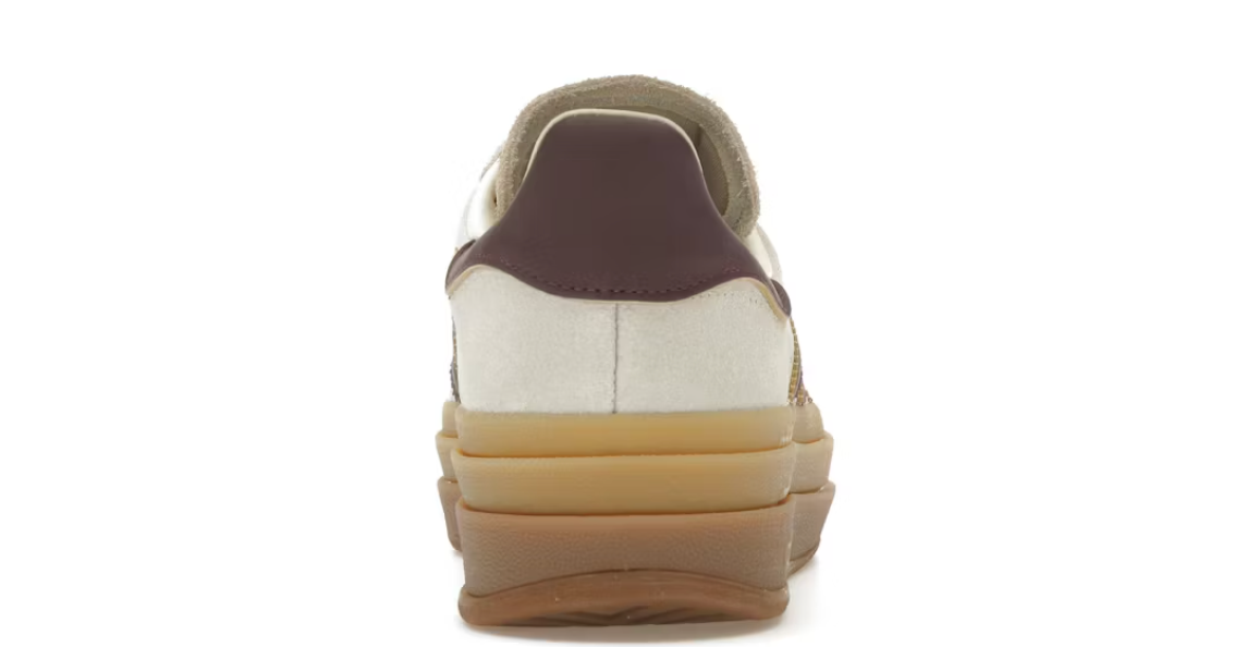 adidas Gazelle Bold Cream White Maroon (Women's)