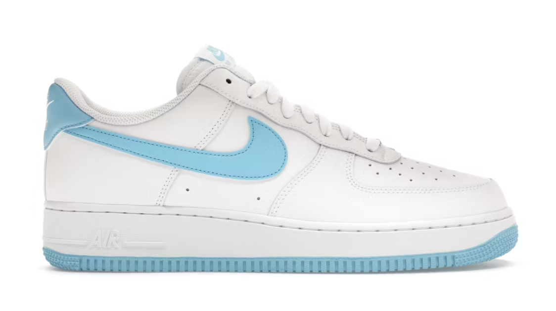 Nike Air Force 1 Low '07 White Aquarius Blue