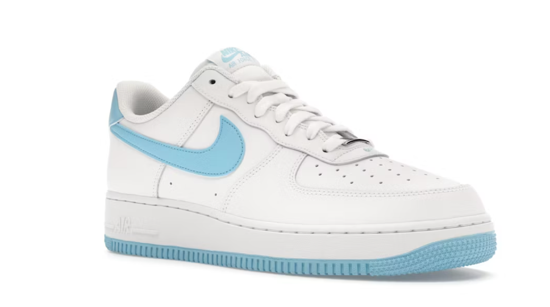 Nike Air Force 1 Low '07 White Aquarius Blue