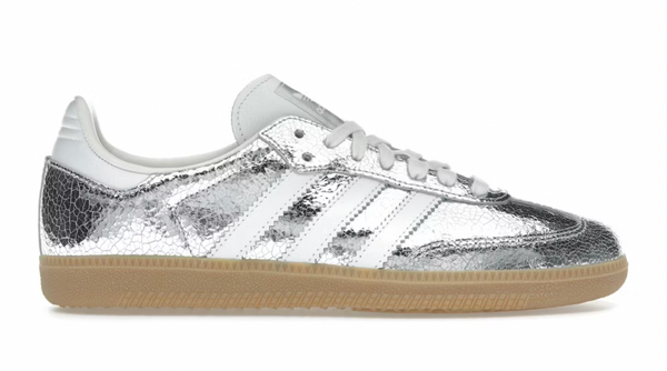 adidas Samba OG Silver Metallic Cracked Leather