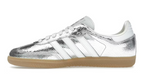 adidas Samba OG Silver Metallic Cracked Leather (Women's)