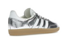 adidas Samba OG Silver Metallic Cracked Leather (Women's)