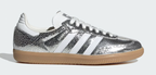 adidas Samba OG Silver Metallic Cracked Leather (Women's)
