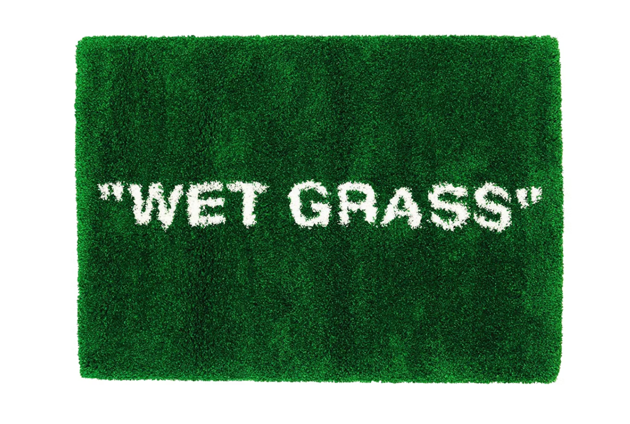 Virgil Abloh x IKEA MARKERAD "WET GRASS" Rug 195x133 CM