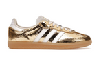 adidas Samba OG Gold Metallic Cracked Leather (Women's)
