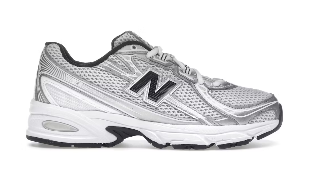 New Balance 740 White Silver Metallic Navy