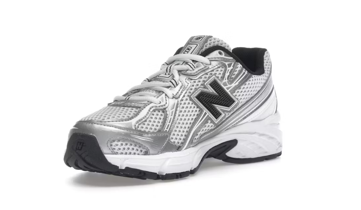 New Balance 740 White Silver Metallic Navy