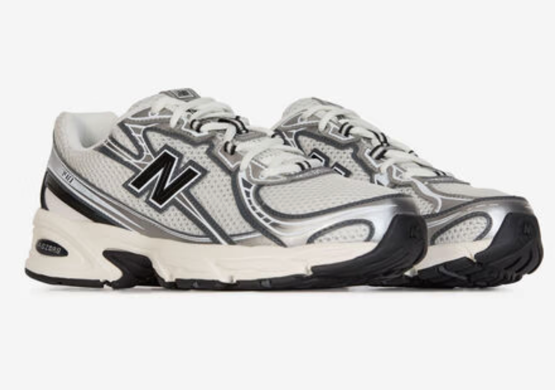 New Balance 740 Sea Salt Black Silver Metallic
