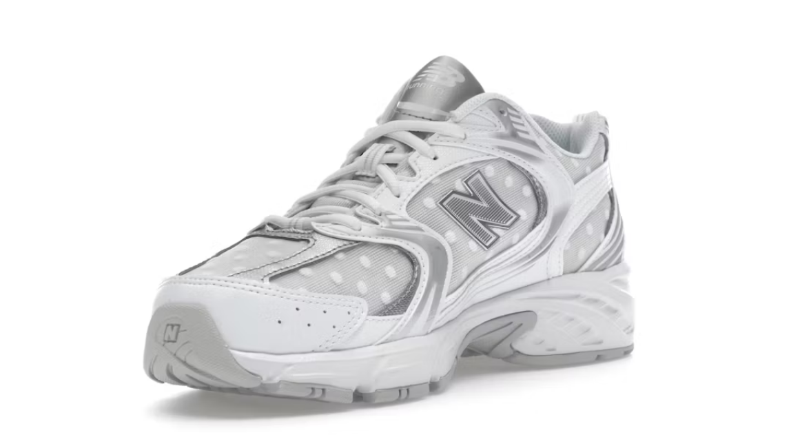New Balance 530 Silver Metallic Polka Dots