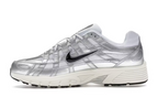 Nike P-6000 White Metallic Silver Flat Silver Black