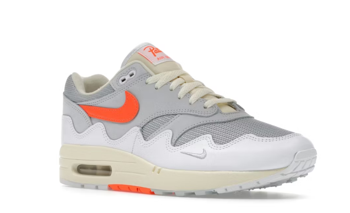 Nike Air Max 1 Patta Waves White Hyper Crimson (With Bracelet)