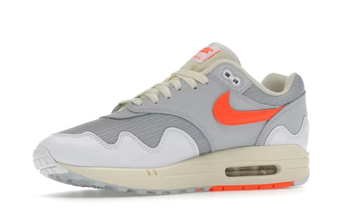 Nike Air Max 1 Patta Waves White Hyper Crimson (With Bracelet)