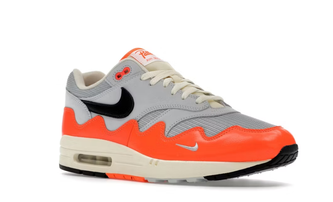 Nike Air Max 1 Patta Waves Hyper Crimson Pure Platinum (With Bracelet)
