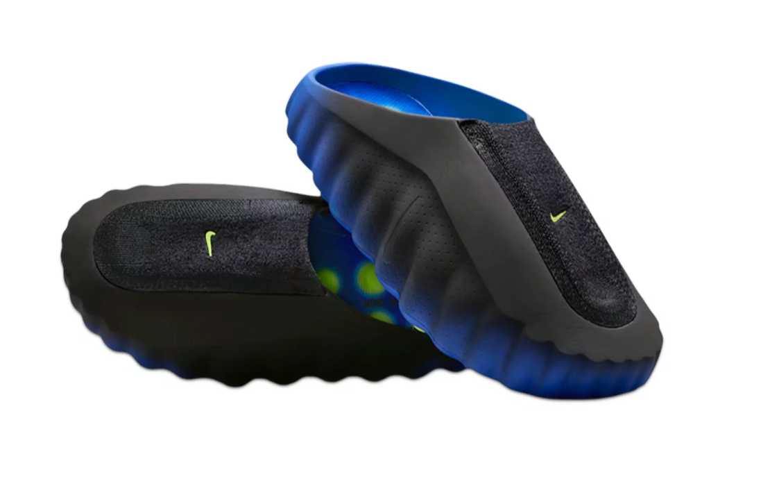 Nike Mind 001 Flyknit Slide Hyper Royal Black