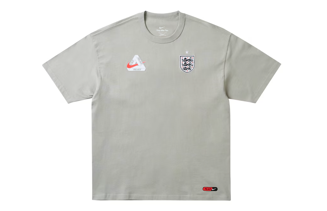 Palace x Nike England T-shirt Pewter Grey