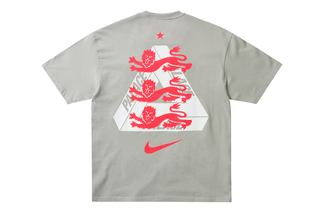 Palace x Nike England T-shirt Pewter Grey