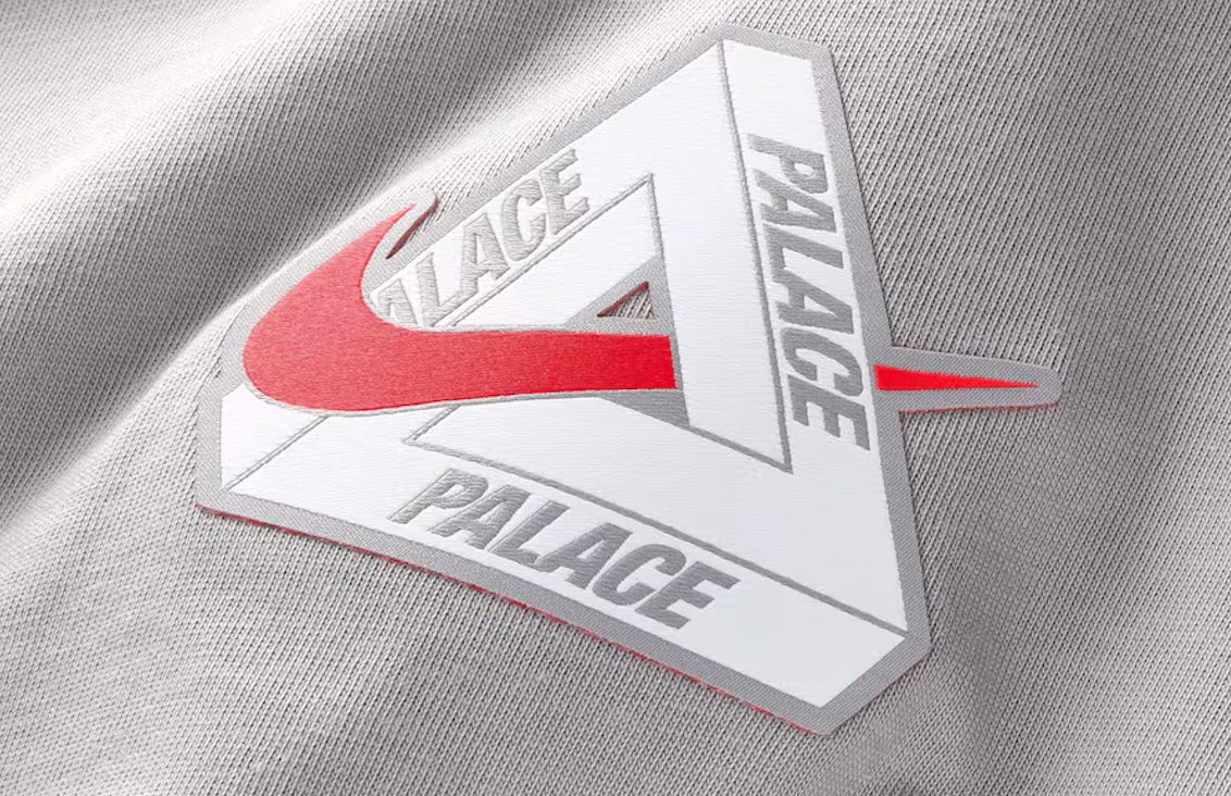 Palace x Nike England T-shirt Pewter Grey