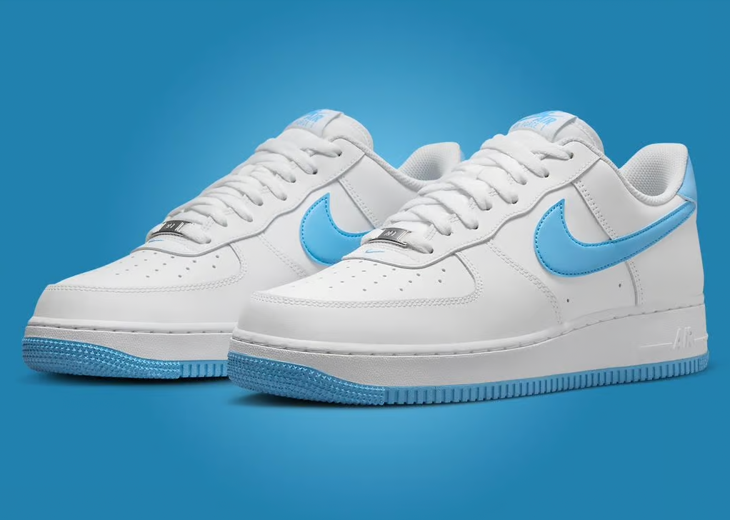 Nike Air Force 1 Low '07 White Aquarius Blue