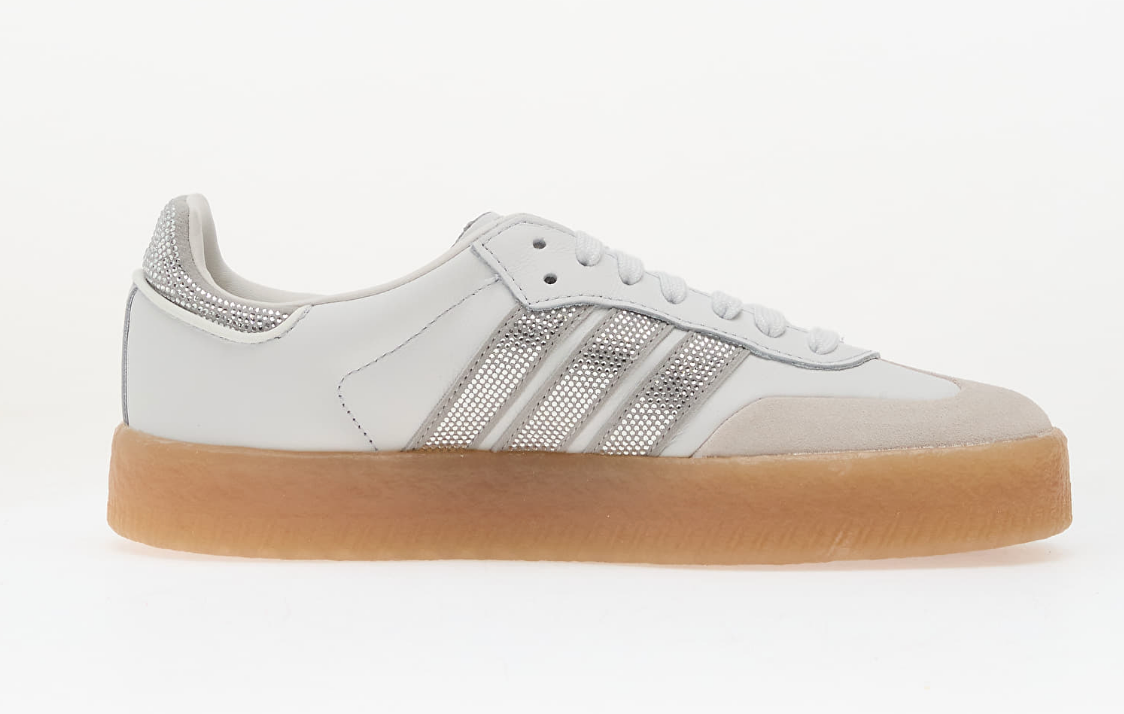 adidas Sambae Rhinestone Crystal White Silver